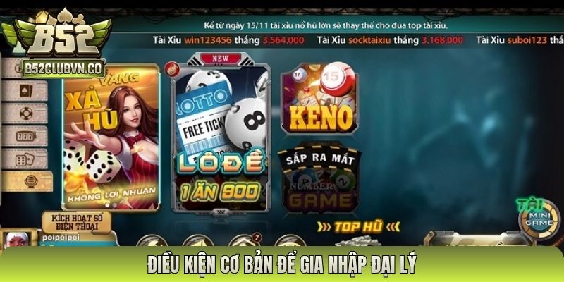 Điều kiện cơ bản để gia nhập đại lý