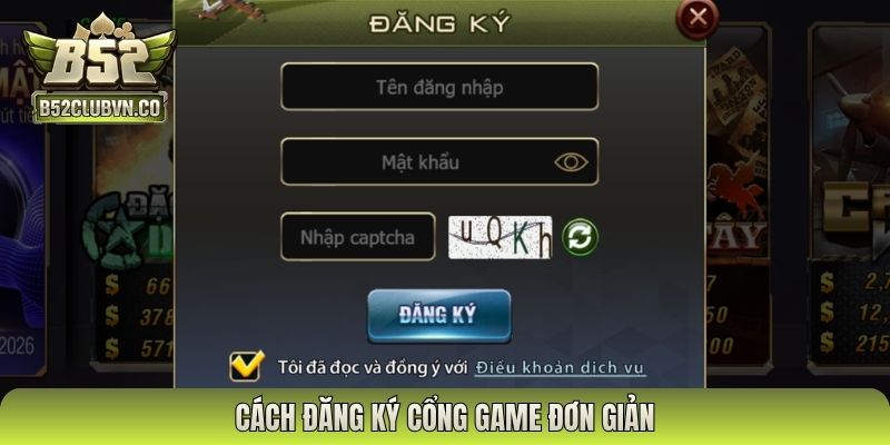 Cách đăng ký cổng game đơn giản